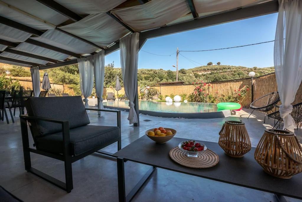 Casa Del Miele, Private Pool, Bbq, Mountain View. Villa Alikianos Exterior foto