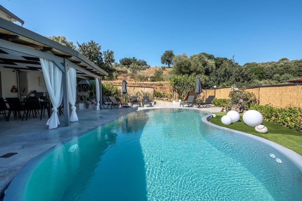 Casa Del Miele, Private Pool, Bbq, Mountain View. Villa Alikianos Exterior foto
